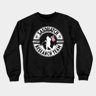 Bigfoot Research Team Sasquatch American Fkag Crewneck Sweatshirt